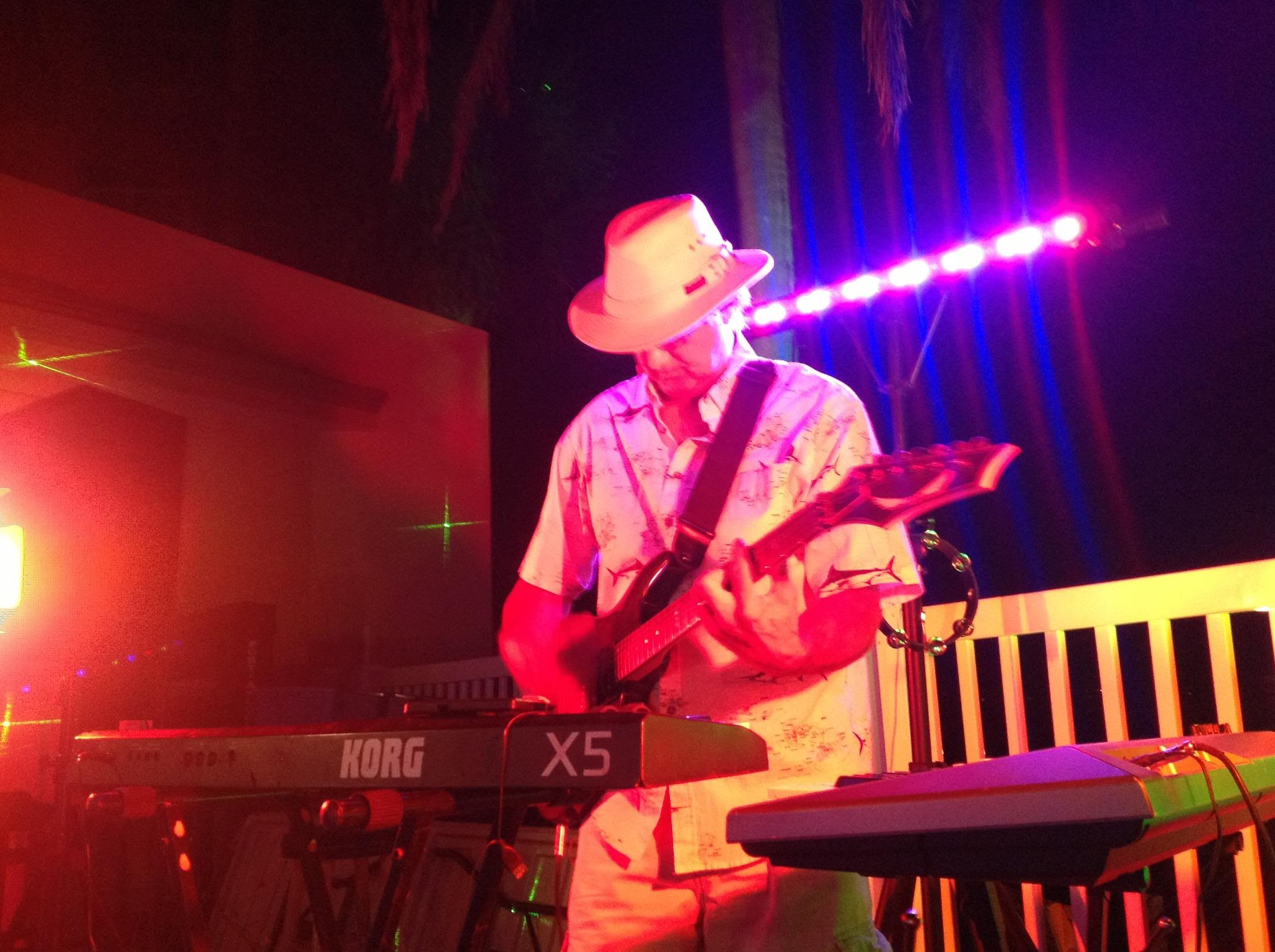 Bobby Smith on Guitar at the stage